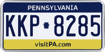PA license plate KKP8285