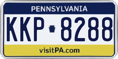 PA license plate KKP8288