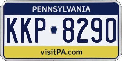 PA license plate KKP8290