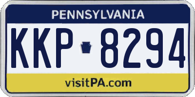 PA license plate KKP8294