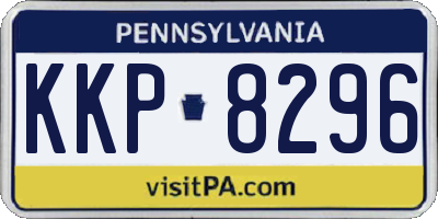 PA license plate KKP8296