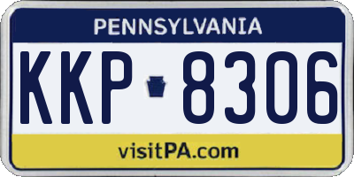 PA license plate KKP8306