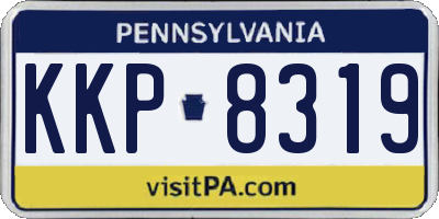 PA license plate KKP8319