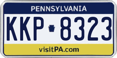 PA license plate KKP8323