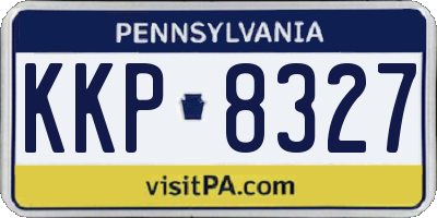 PA license plate KKP8327