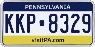 PA license plate KKP8329