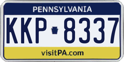 PA license plate KKP8337