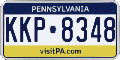 PA license plate KKP8348