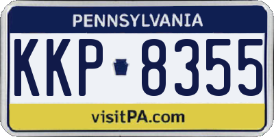 PA license plate KKP8355