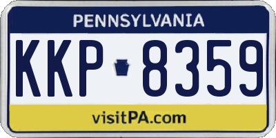 PA license plate KKP8359