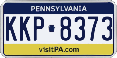 PA license plate KKP8373