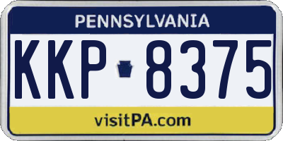 PA license plate KKP8375