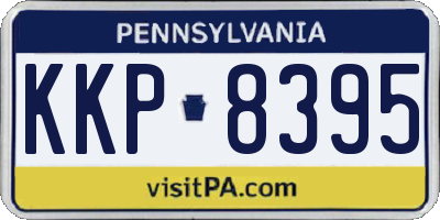 PA license plate KKP8395