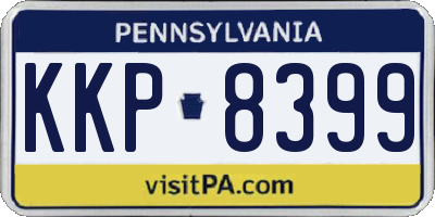 PA license plate KKP8399