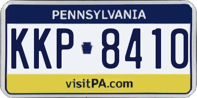 PA license plate KKP8410