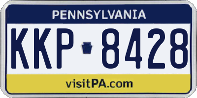 PA license plate KKP8428