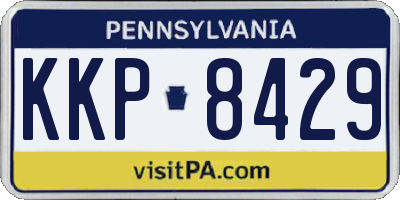 PA license plate KKP8429