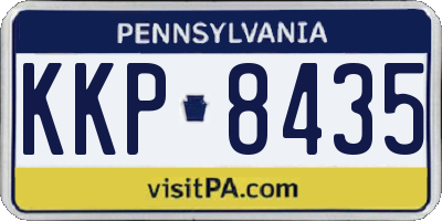 PA license plate KKP8435