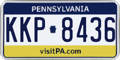 PA license plate KKP8436