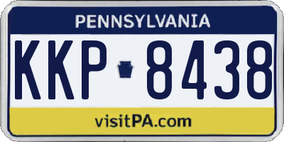 PA license plate KKP8438