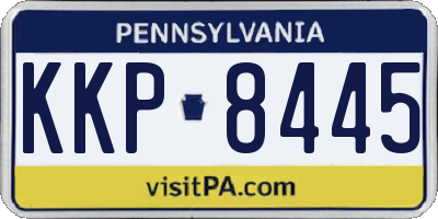 PA license plate KKP8445