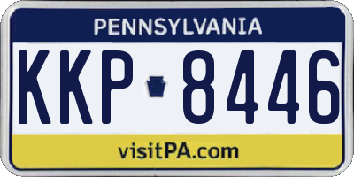 PA license plate KKP8446