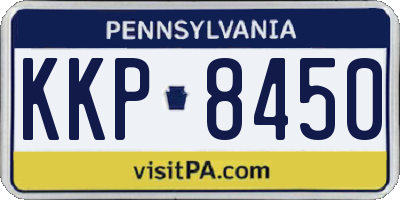 PA license plate KKP8450