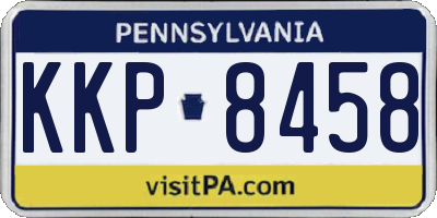 PA license plate KKP8458
