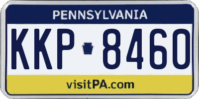 PA license plate KKP8460