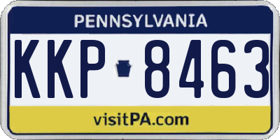 PA license plate KKP8463