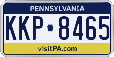 PA license plate KKP8465