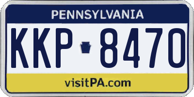 PA license plate KKP8470
