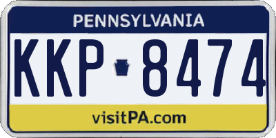 PA license plate KKP8474