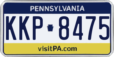 PA license plate KKP8475