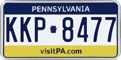 PA license plate KKP8477