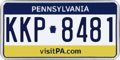 PA license plate KKP8481