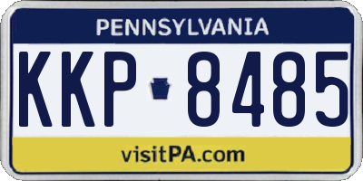 PA license plate KKP8485