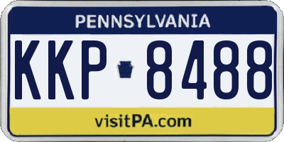 PA license plate KKP8488