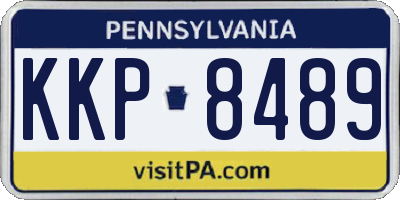 PA license plate KKP8489