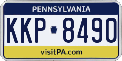 PA license plate KKP8490