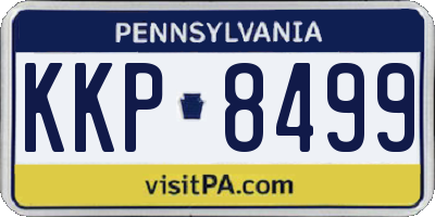 PA license plate KKP8499