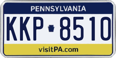 PA license plate KKP8510