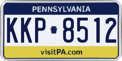 PA license plate KKP8512