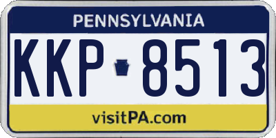 PA license plate KKP8513