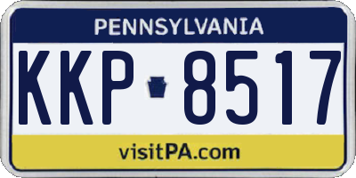 PA license plate KKP8517