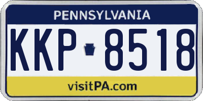 PA license plate KKP8518