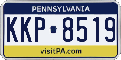 PA license plate KKP8519