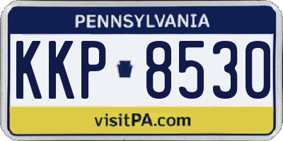 PA license plate KKP8530