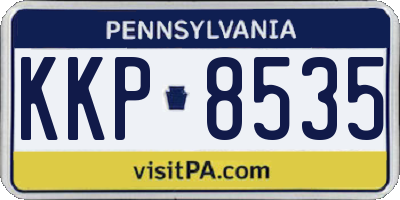PA license plate KKP8535
