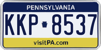 PA license plate KKP8537
